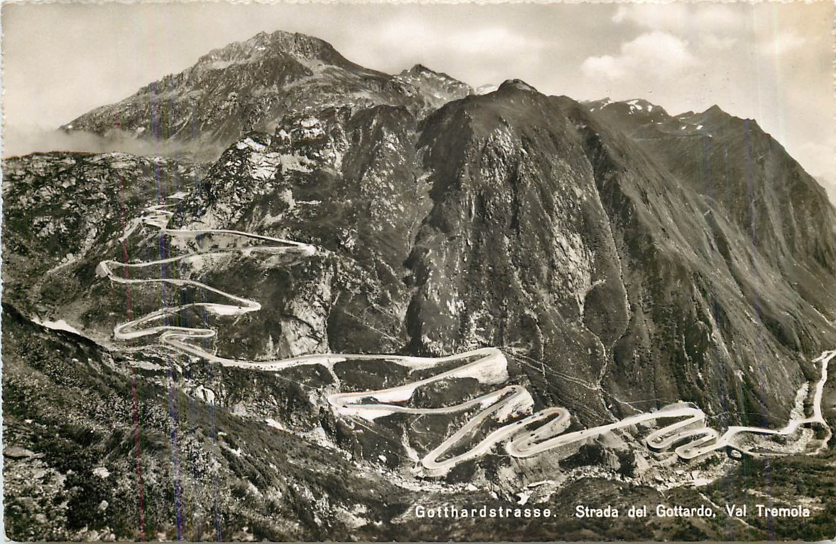 CPA Gotthardstrasse Strada del Gottardo Val Tromole 