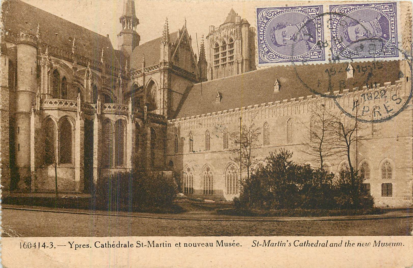 CPA Ypres Cathedrale St Martin et nouveau Musee 
