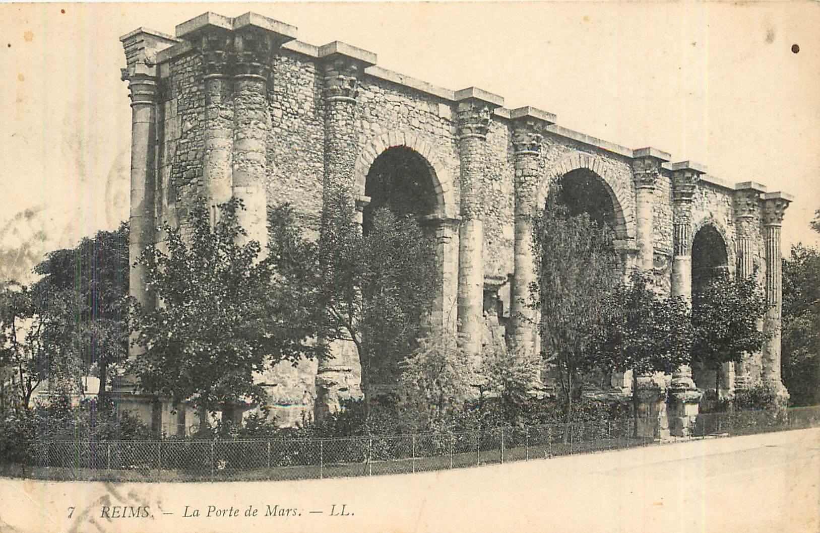 CPA Reims la Porte de Mars 