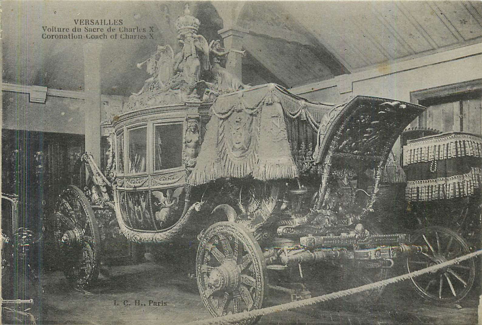 CPA Versailles Voiture du Sacre de Charles X 