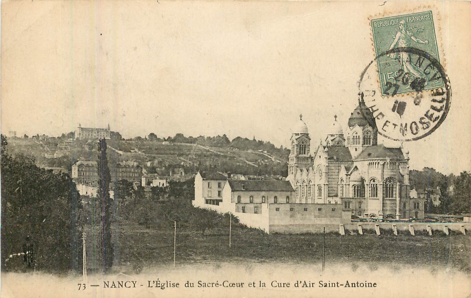 CPA Nancy L'Eglise du Sacre Coeur et la Cure d'Air Saint Antoine 