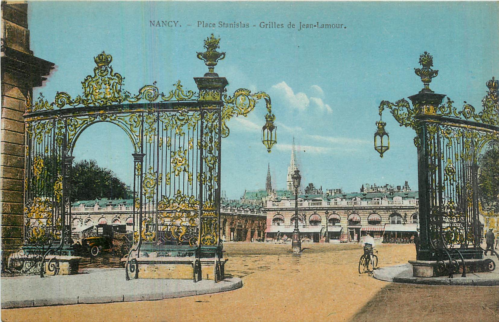 CPA Nancy Place Stanislas Grilles de Jean Lamour
