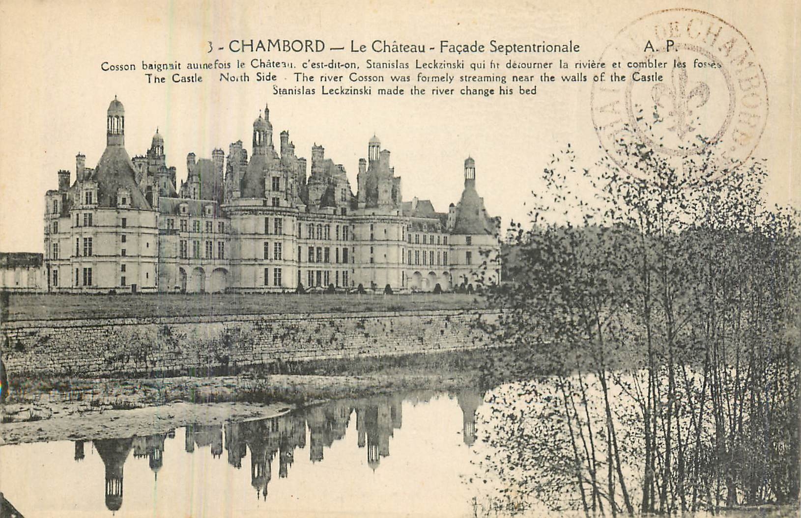 CPA Chambord Le Chateau Facade Septentrionale 