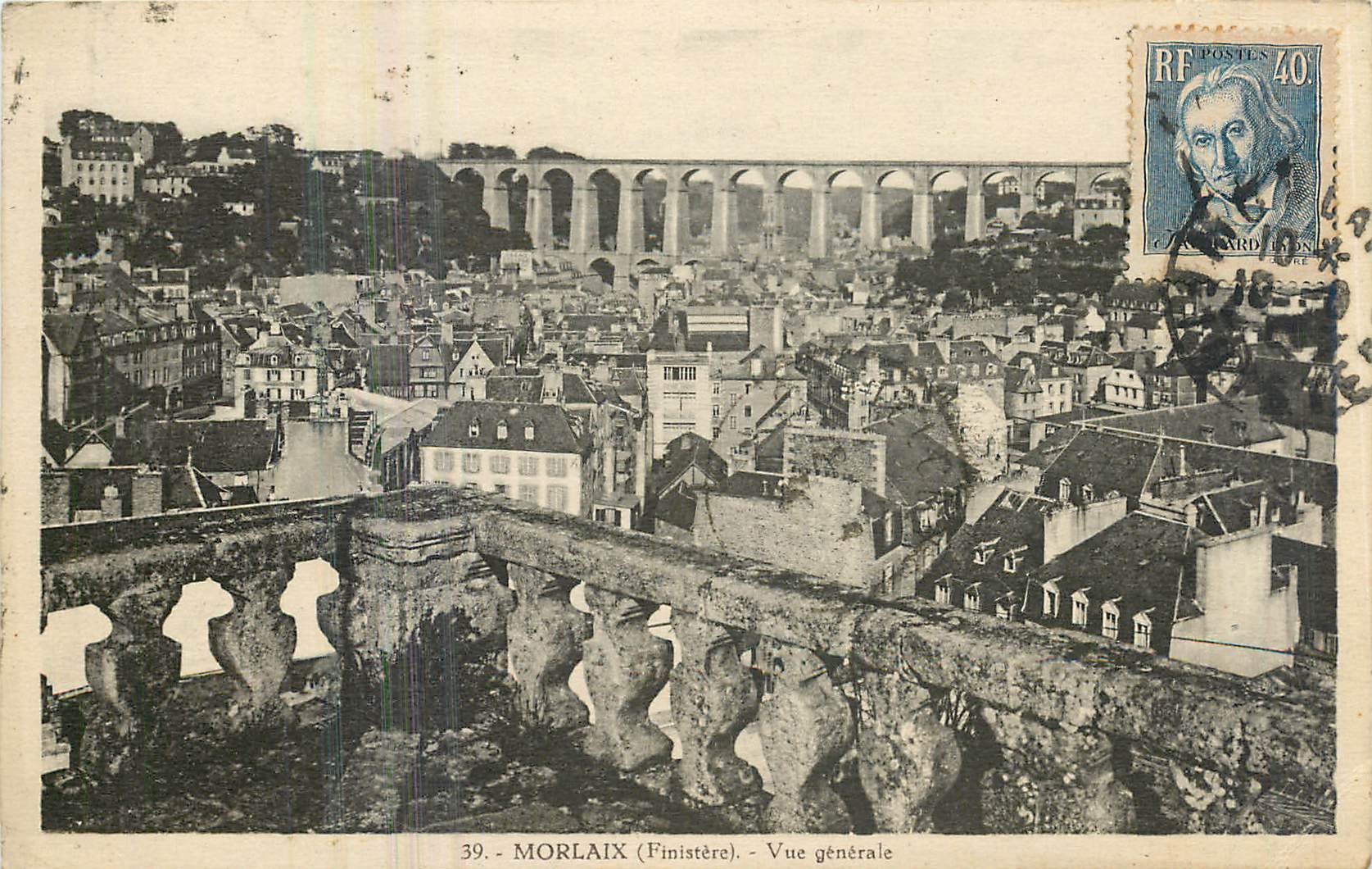 CPA Morlaix Finistere Vue generale 
