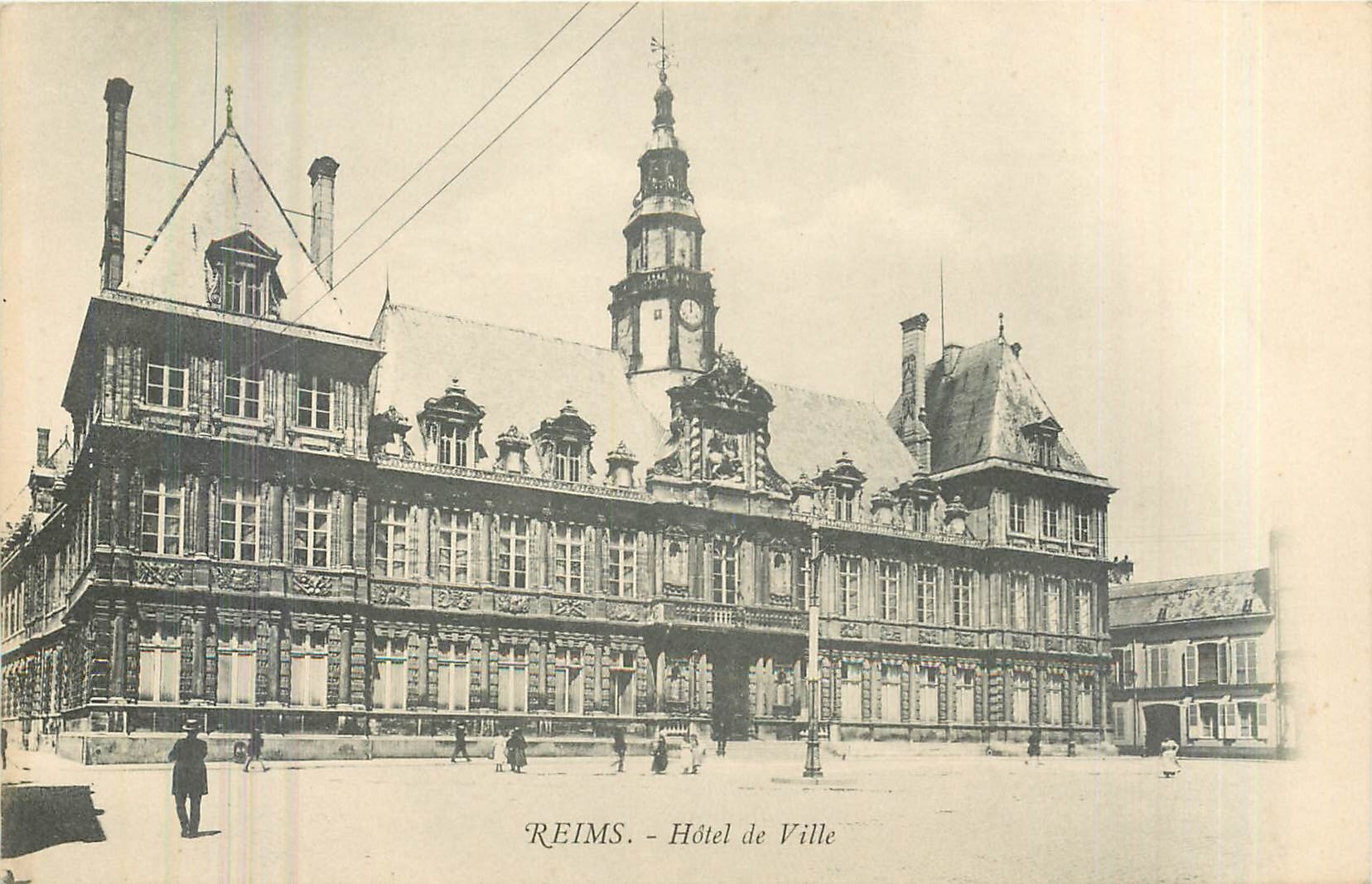 CPA Reims Hotel de Ville 