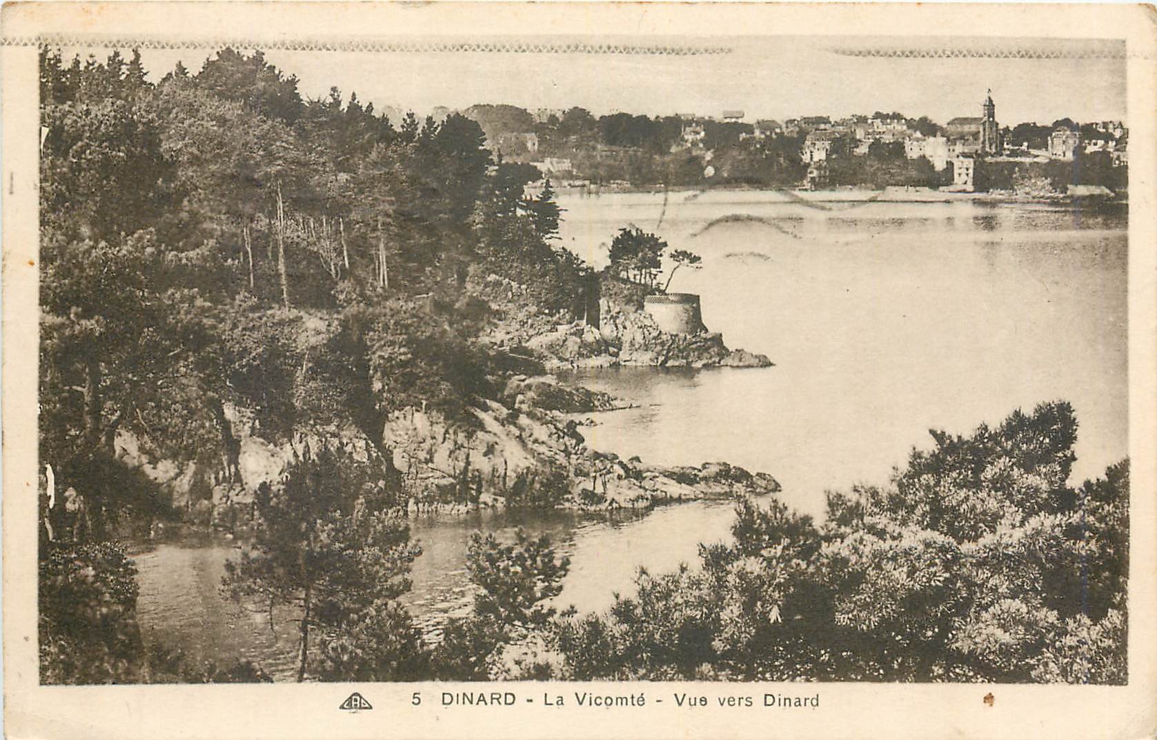 CPA Dinard La Vicomte Vue vers Dinard 