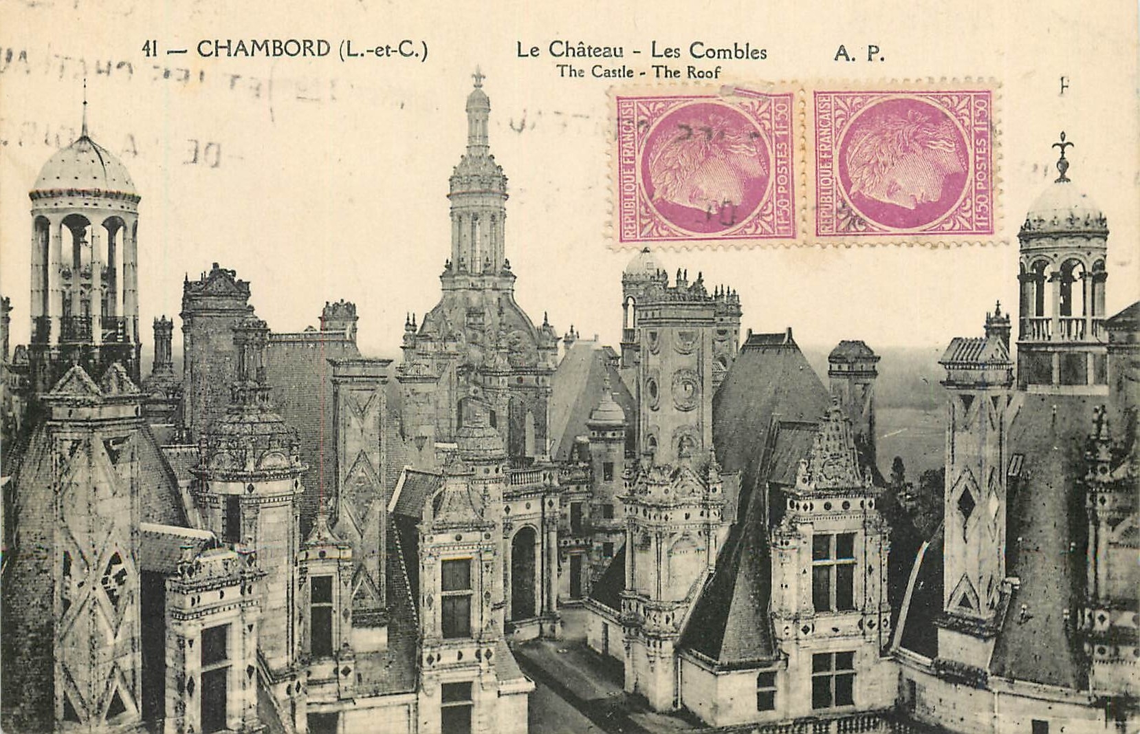 CPA Chambord L et C Le Chateau Les Combles 