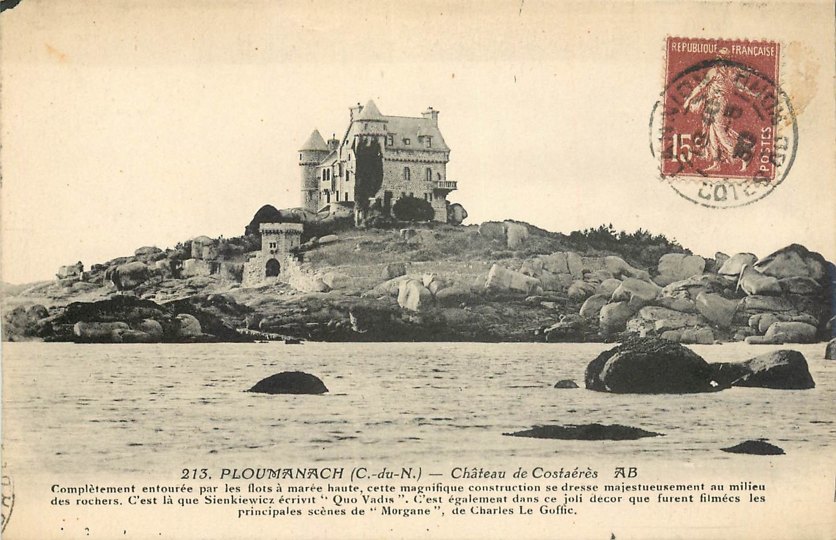 CPA Ploumananach C du N Chateau de Costaeres