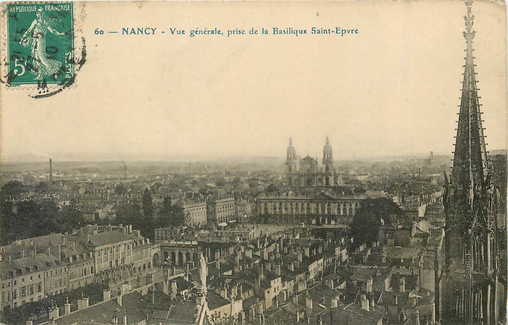 CPA Nancy Vue generale prise de la Basilique Saint Epvre 