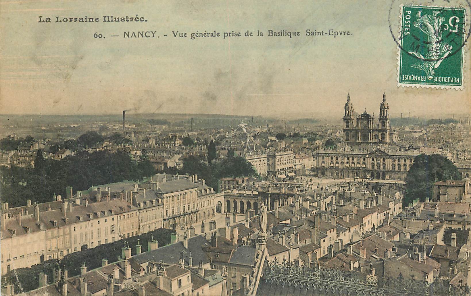 CPA Nancy Vue generale prise de la Basilique Saint Epvre