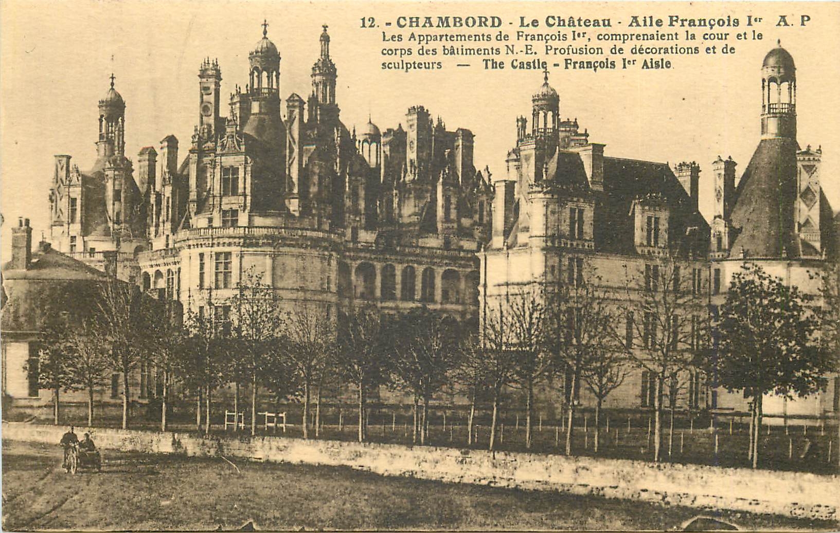 CPA Chambord Le Chateau Aile Francois 1er