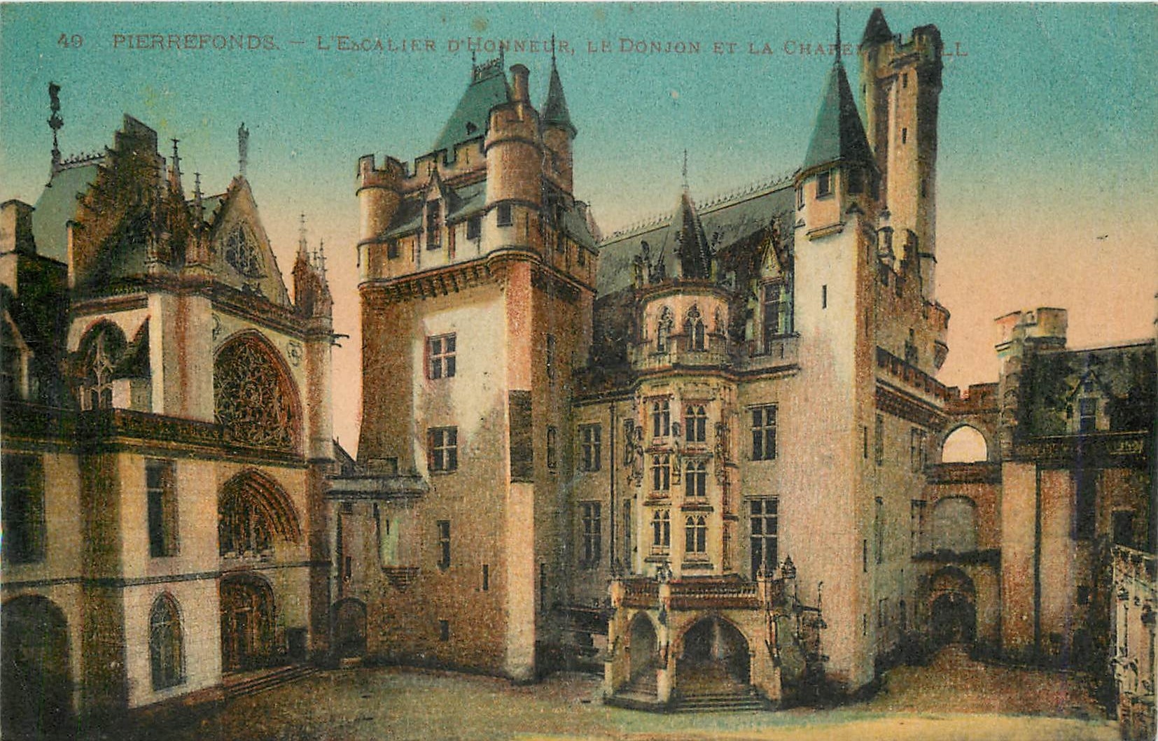 CPA Pierrefonds L'Escalier 