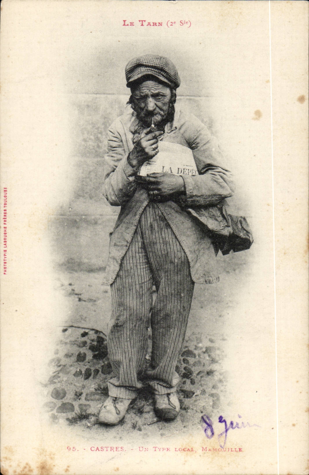 CPA Folklore Costume Tarn Castres a local type Mamouille TOP (the Dispatch)