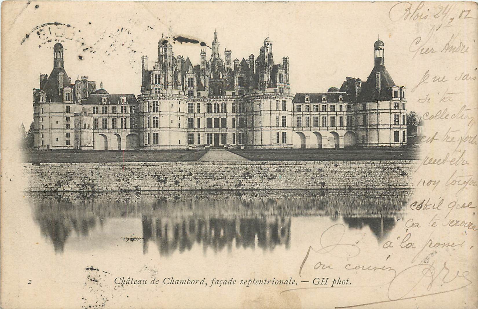 CPA CHÂTEAU DE CHAMBORD  façade septentrionale