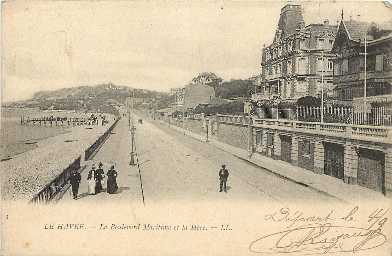 CPA Le Havre - Le Boulevard Maritime et la Heve