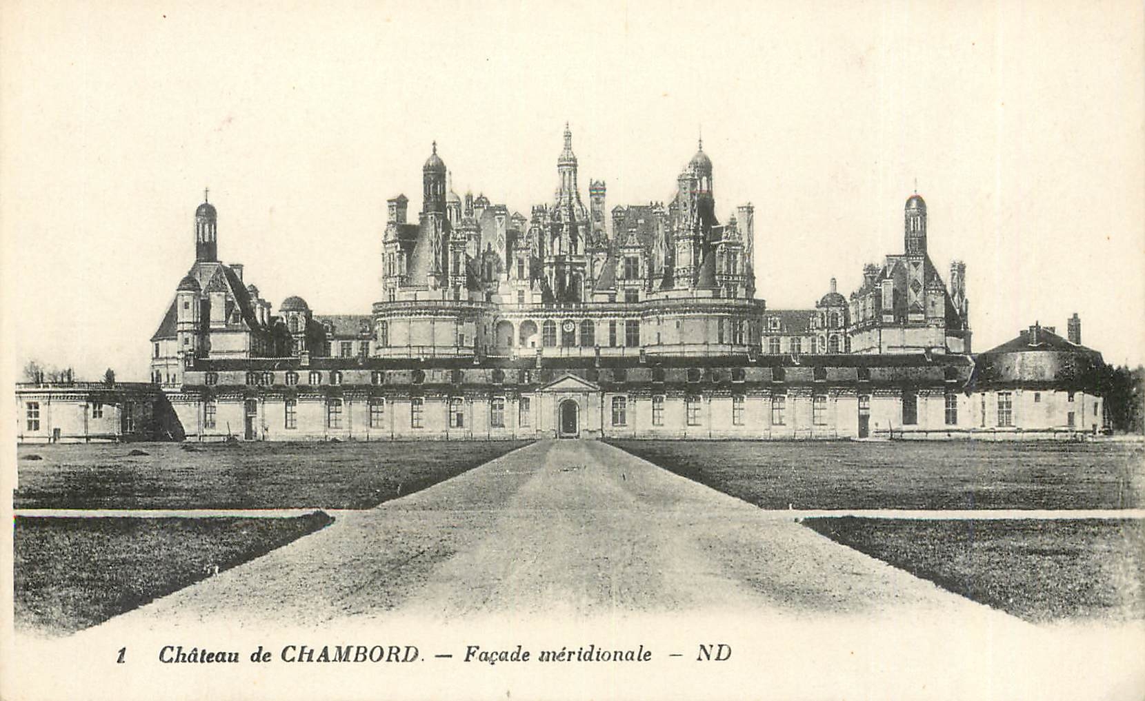 CPA Château de Chambord - Façade Orientale