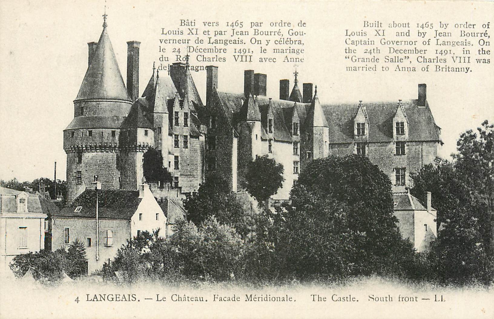 CPA Langeais le château façade meridionale