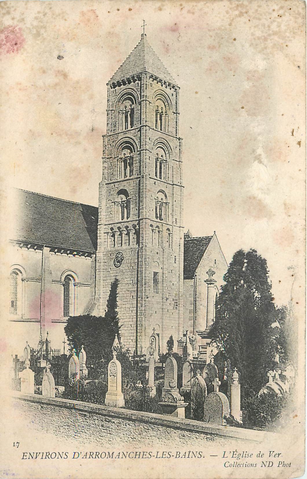 CPA environs d'Arromanches-les-Bains l'eglise de Ver