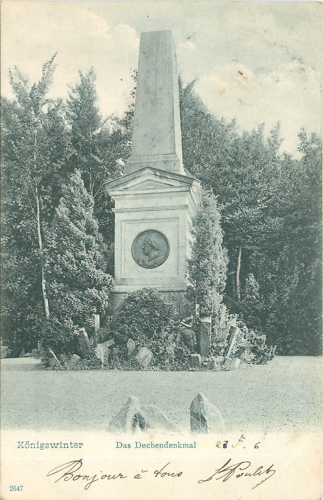 CPA Konigawinter das dechendenkmal