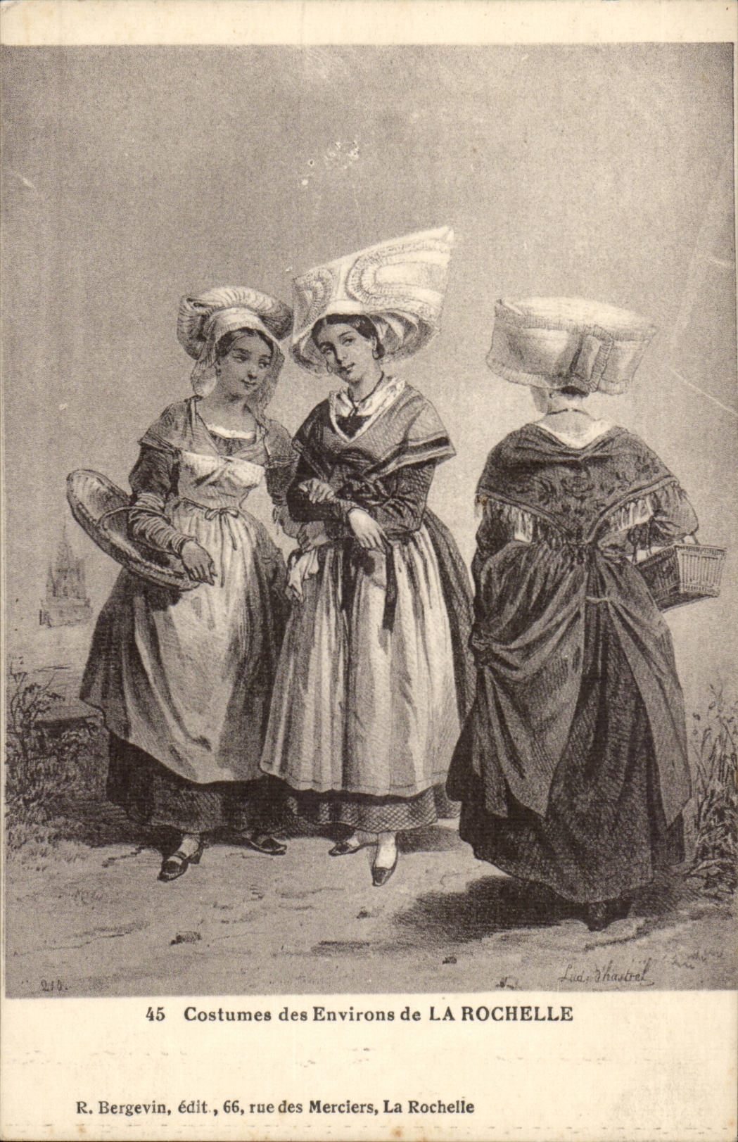 CPA Costumes of the surroundings of the Small rock (folklore costume)
