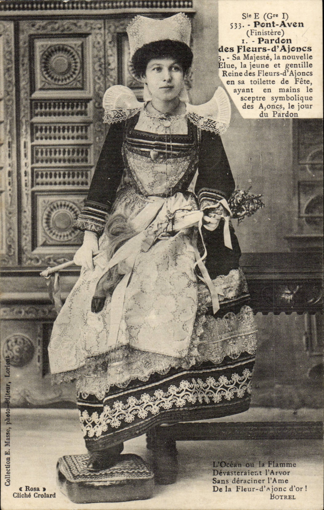 CPA Bridge Swallow-hole Forgiveness of the Flowers of Gorses Brittany (folklore costume)