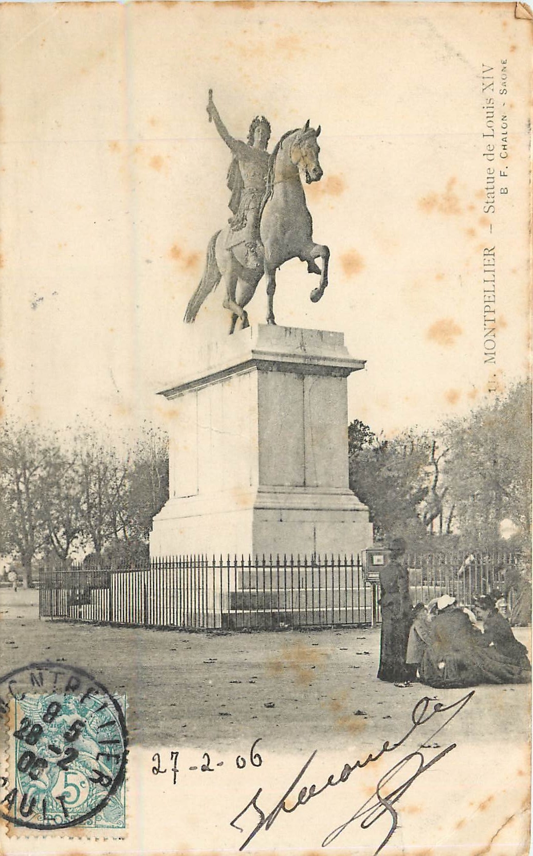 CPA Rue Farbourg Montpellier 