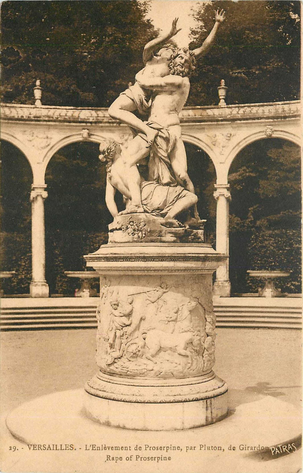 CPA Versailles L'Enlevement de Proserpine par Platon de Girardon Rape of Proserpine 