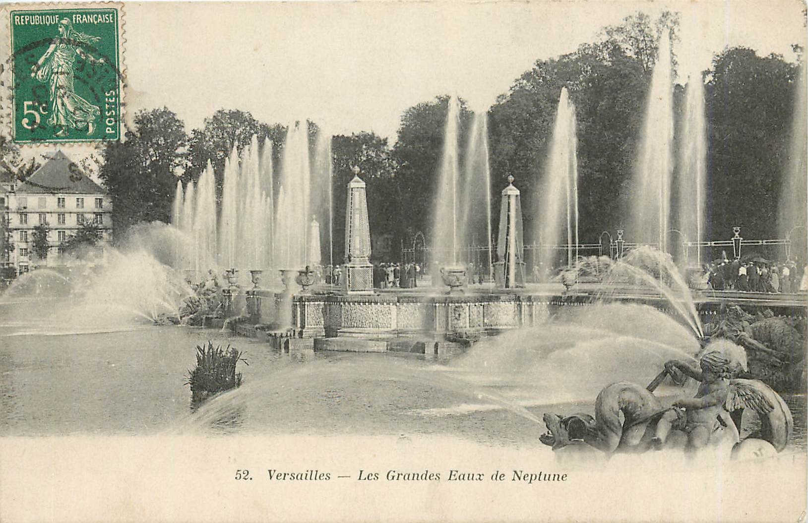 CPA Versailles Les Grandes Eaux de Neptune 