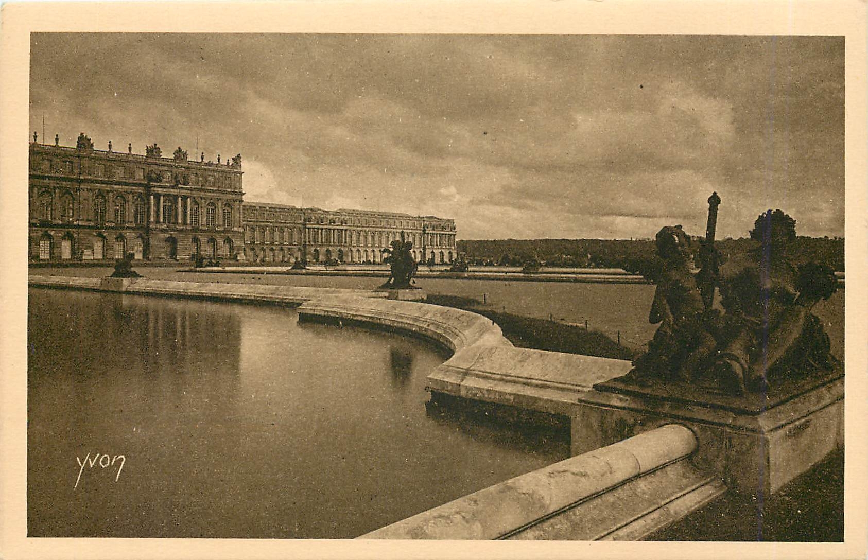 CPA Versailles Les Parterres d'Eau The Water Mirror 