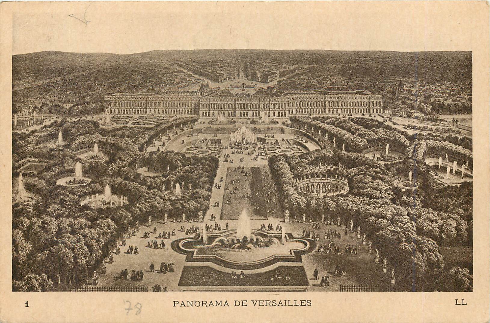 CPA Panorama de Versailles 