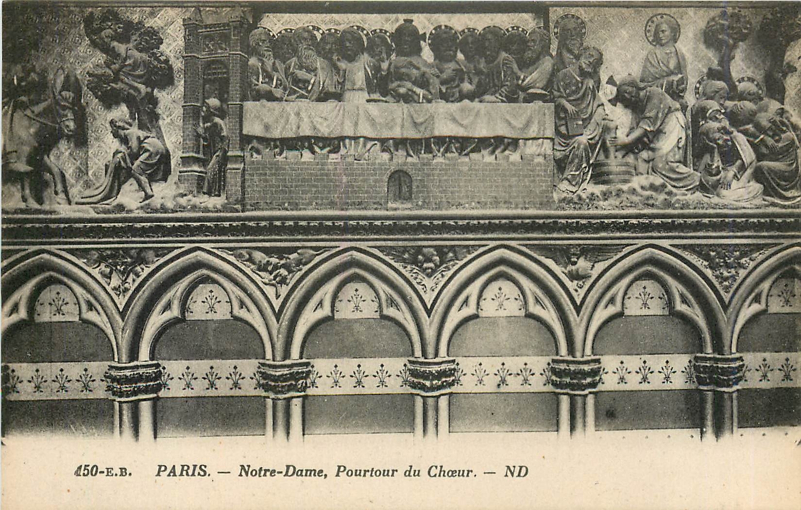 CPA Paris Notre Dame Pourtour du Choeur