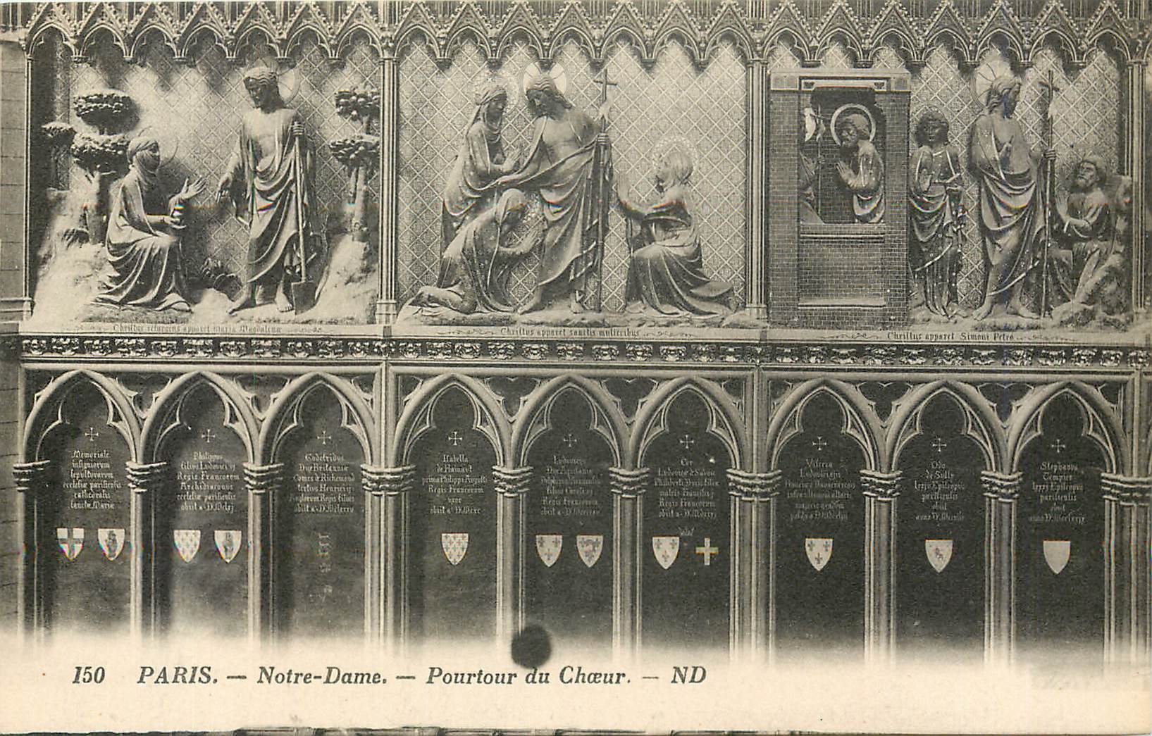 CPA Paris Notre Dame Pourtour du Choeur 