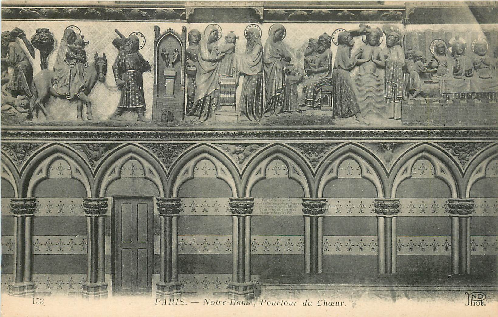 CPA Paris Notre Dame Pourtour du Choeur 