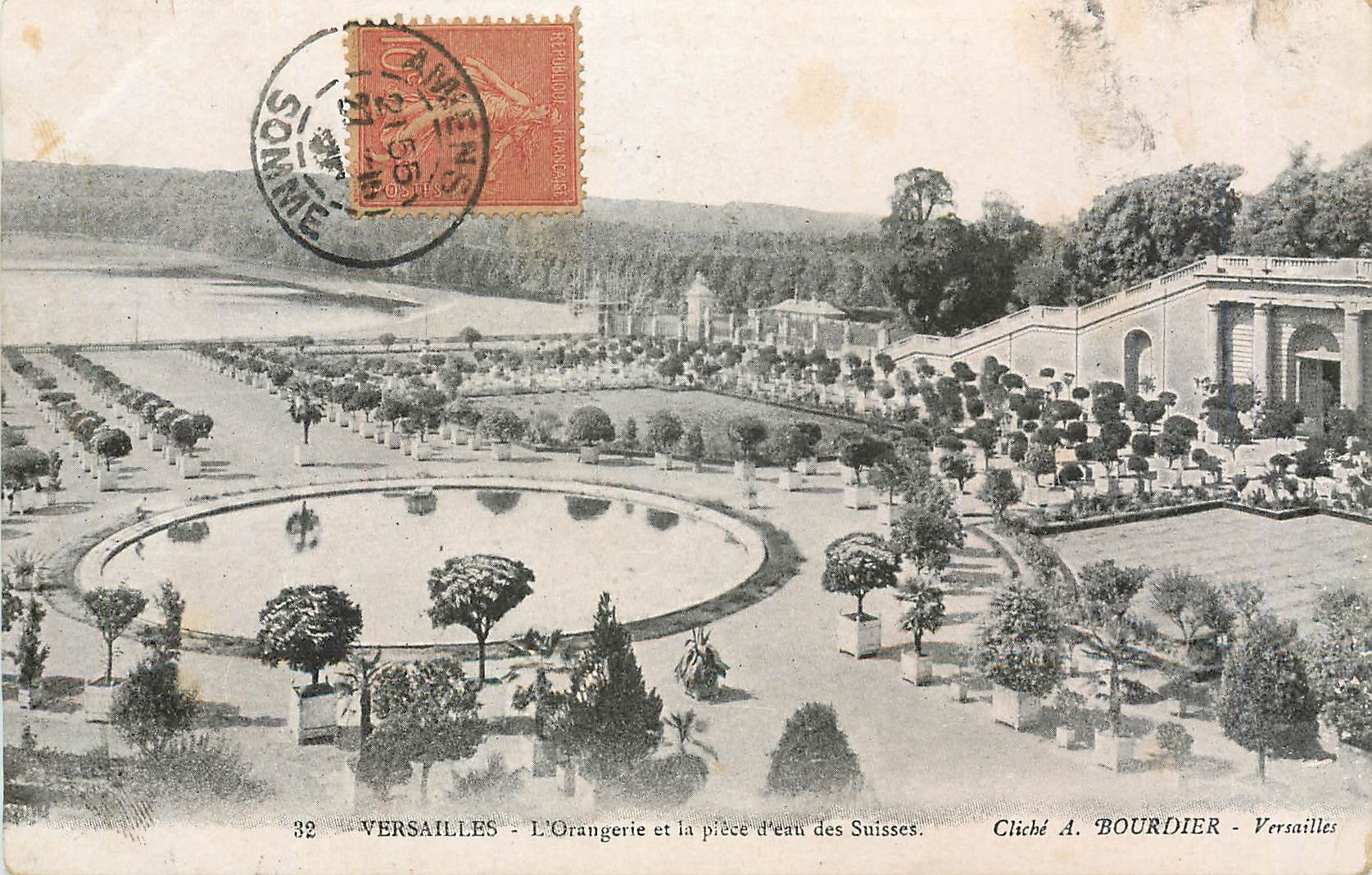 CPA Versailles L'Orangerie et la piece d'eau des Suisses