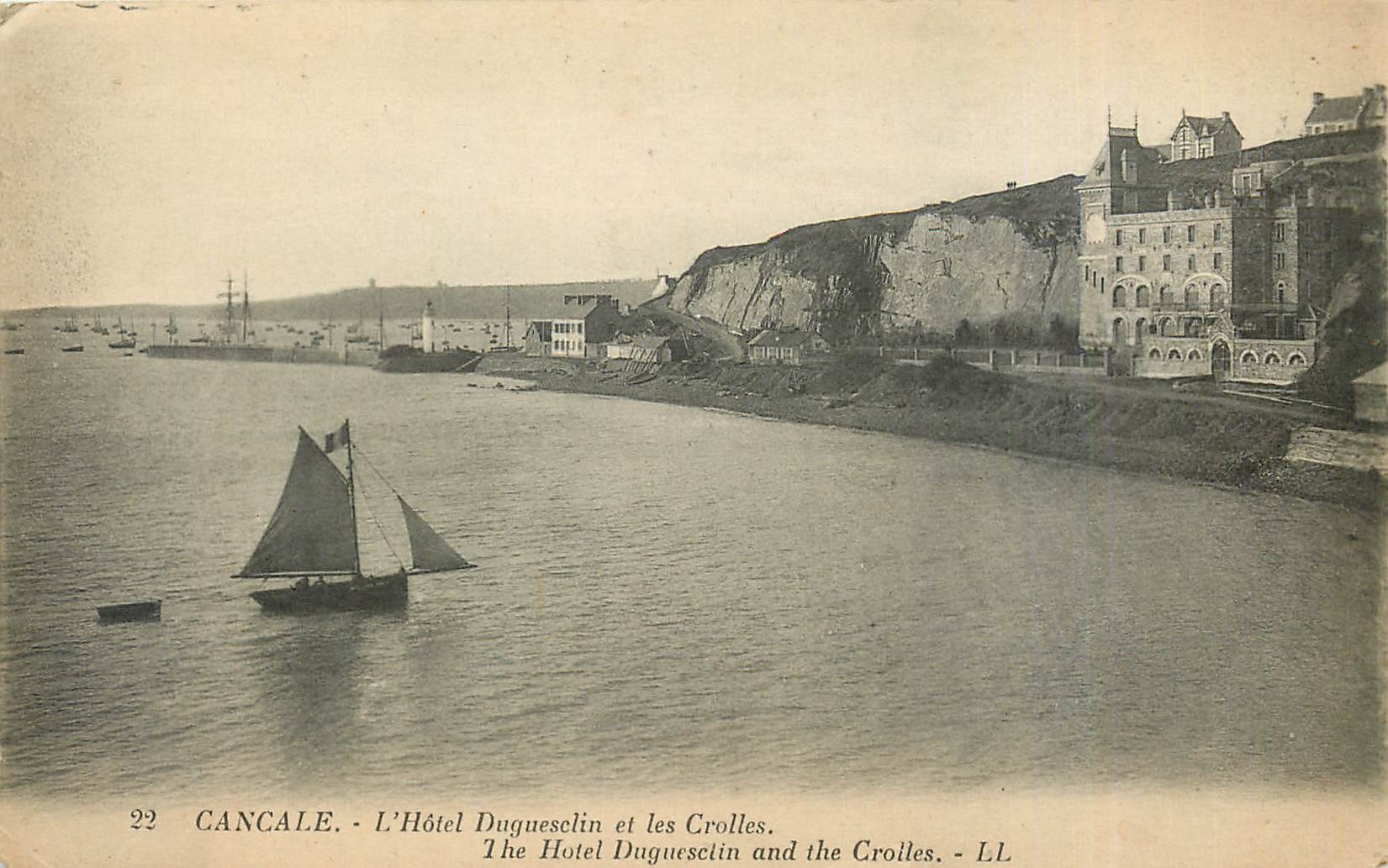 CPA Cancale L'Hotel Dugueselin et les Crolles 
