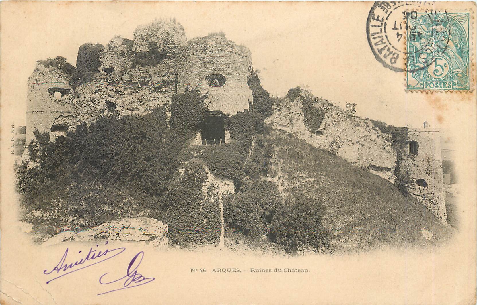 CPA Arques Ruines du Chateau 