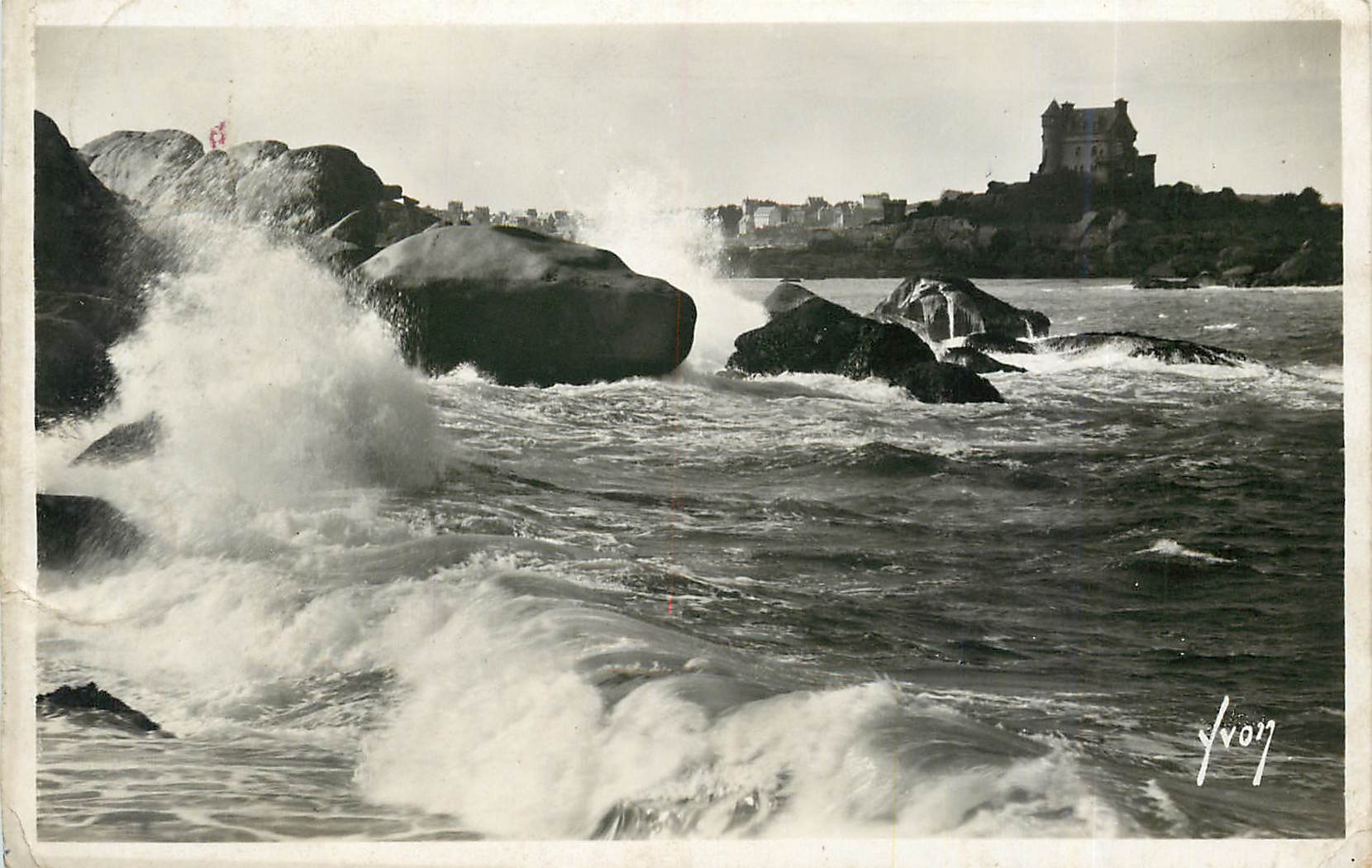 CPA Ploumanach C du N Grosse mer 