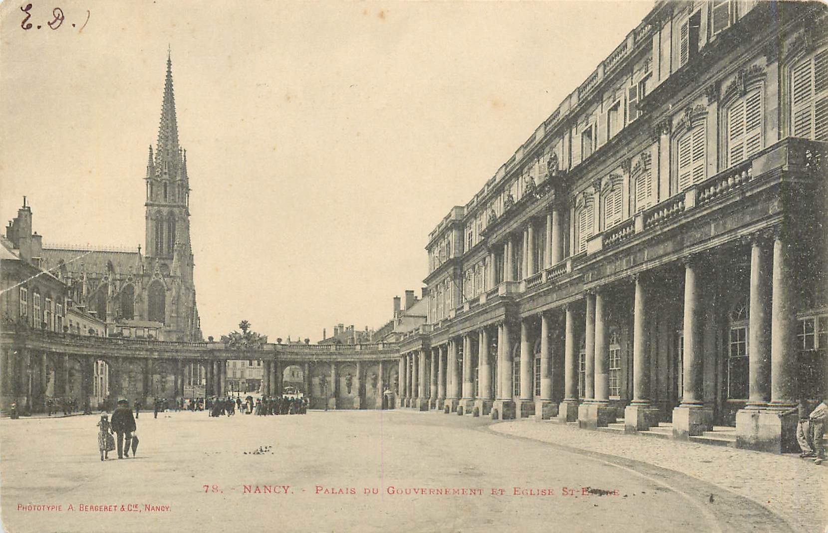 CPA Nancy Palais du Gouvernement 