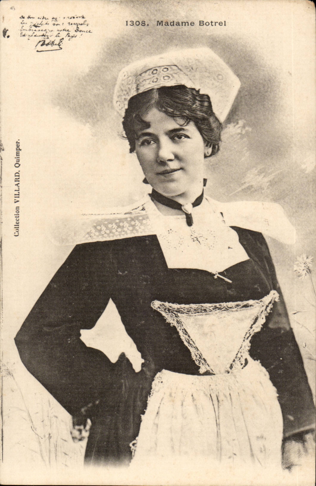CPA Madame Botrel Folklore Bretagne