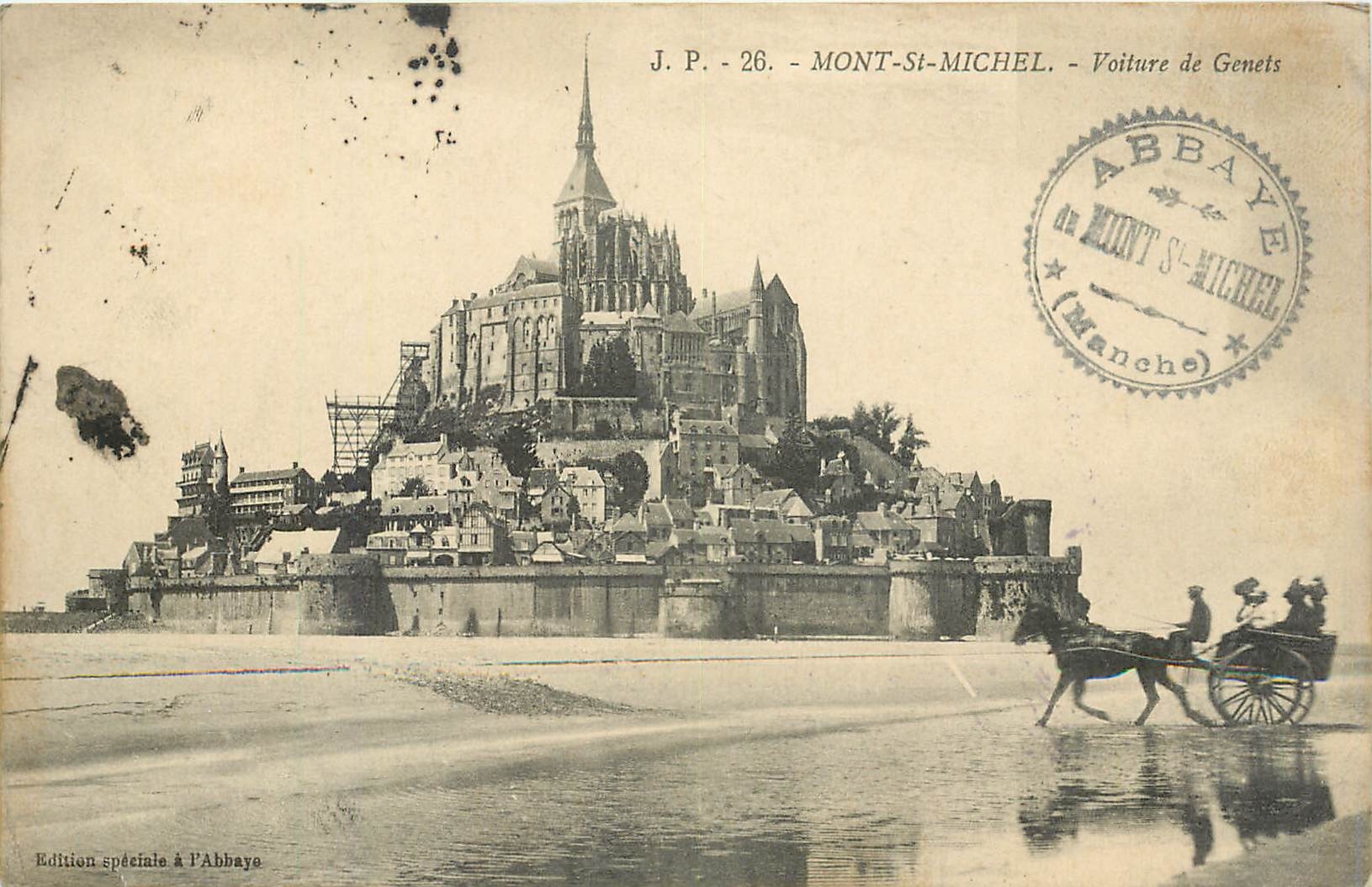 CPA MONT SI MICHEL-Voiture de genets