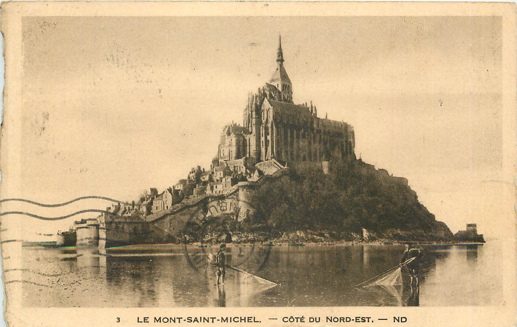 CPA MONT ST MICHEL-Cote Nord-Est
