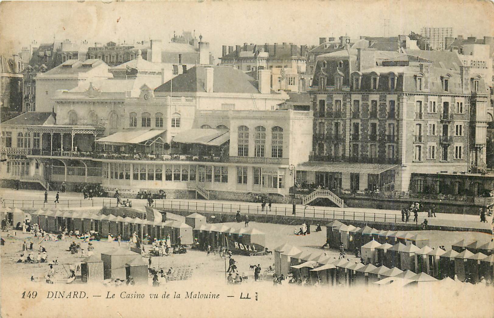 CPA Dinard le casino vu de la Malouine LL