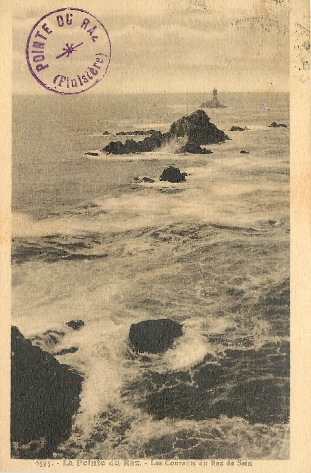 CPA La pointe du Raz les courants du Raz de Sein