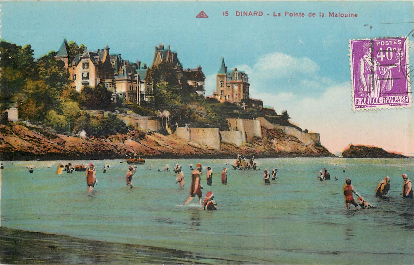 CPA Dinard le pointe de la Malouine
