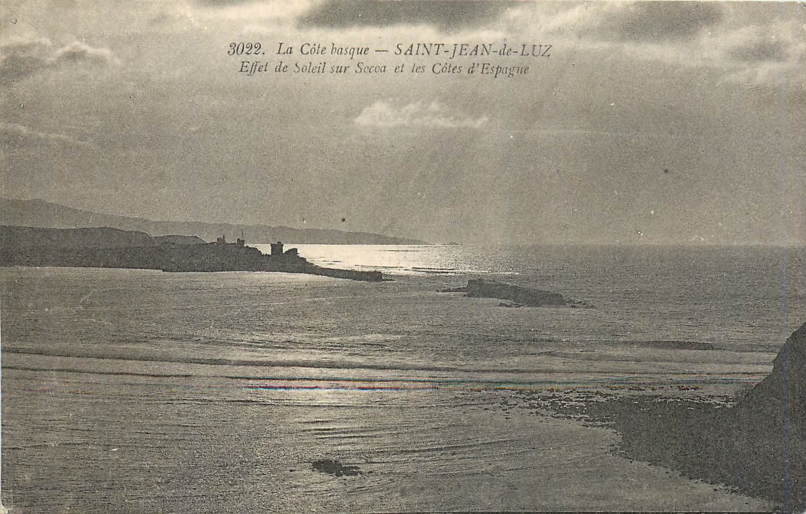 CPA La Cote Basque Saint Jean de Luz Effet de Soleil sur Secoa et les Cotes d'Espagne