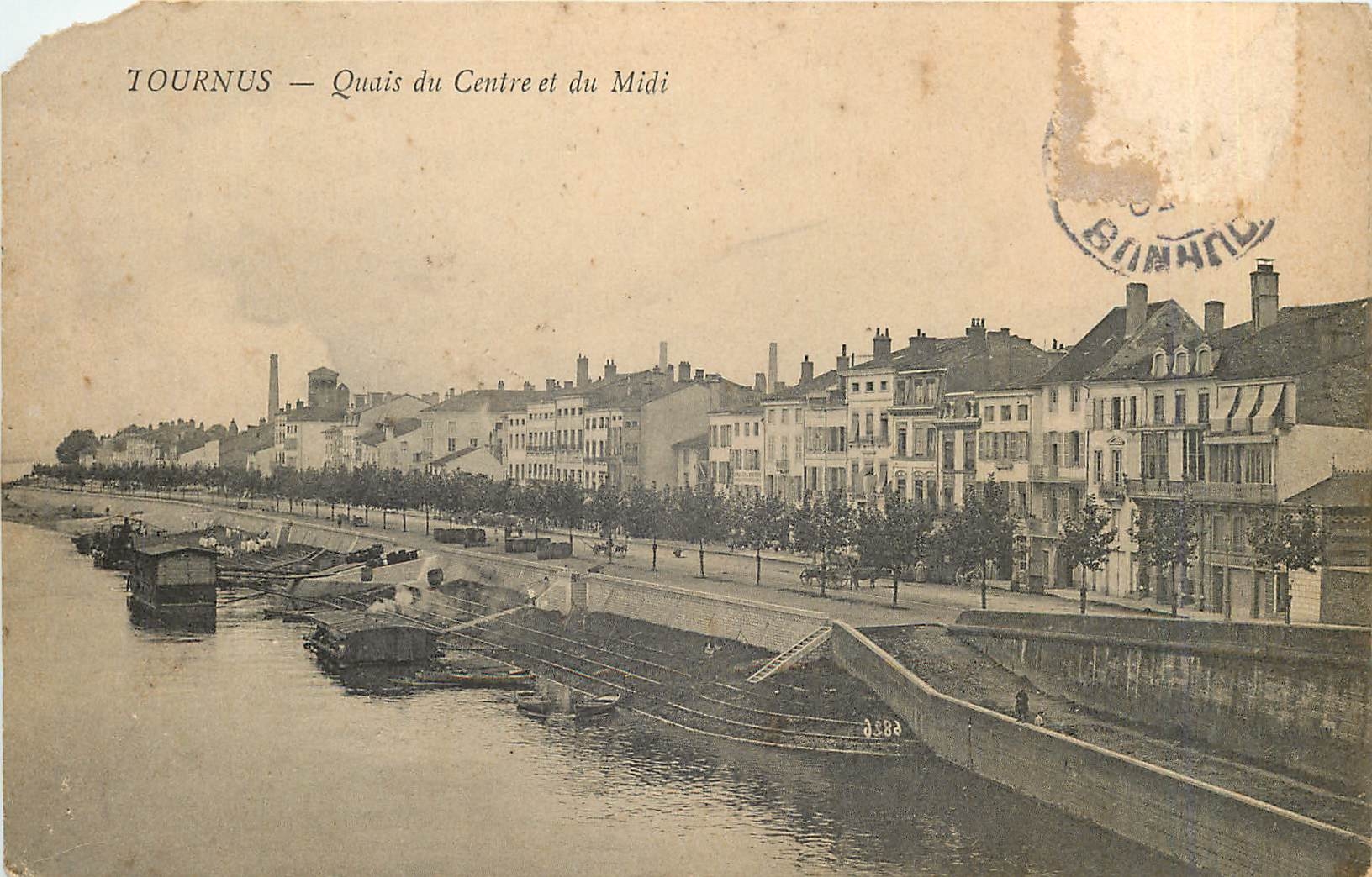 CPA Tournus Quais du Centre et du Midi 