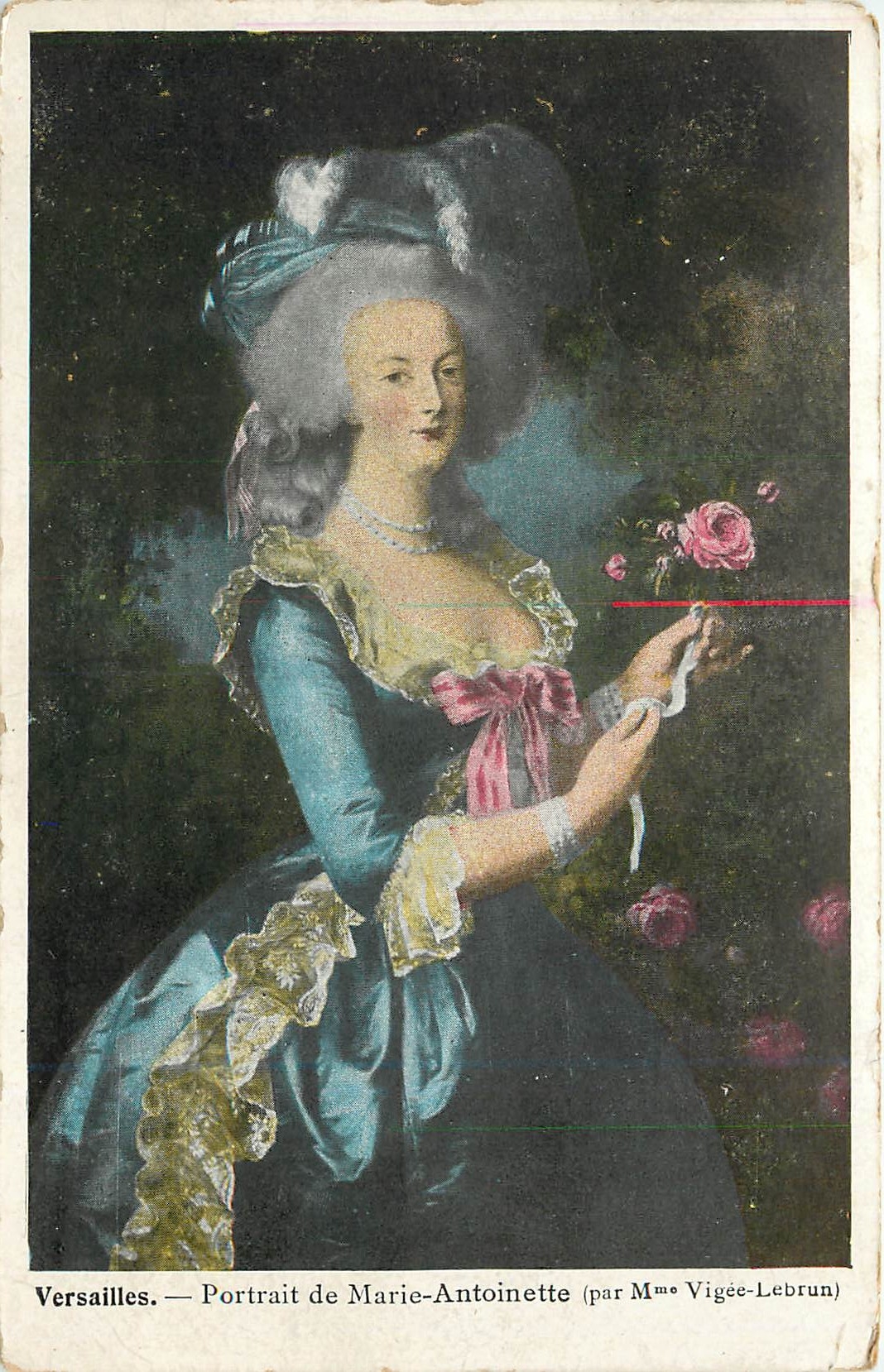 CPA Versailles Portrait de Marie Antoinette 