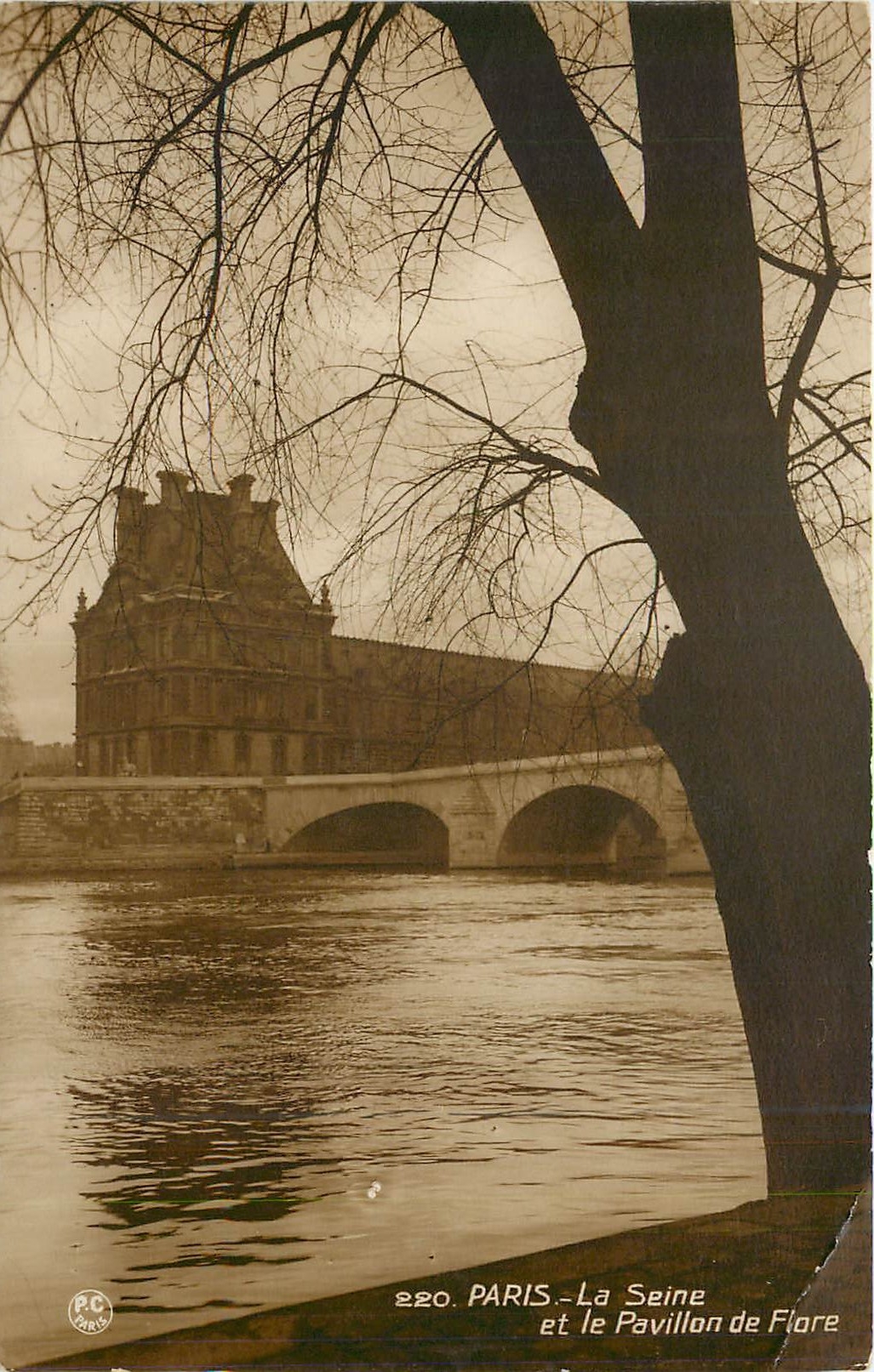 CPA Paris La Seine et le Pavillon de Flore 