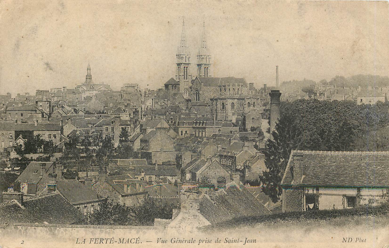 CPA La Ferte Mace Vue Generale prise de Saint Jean 