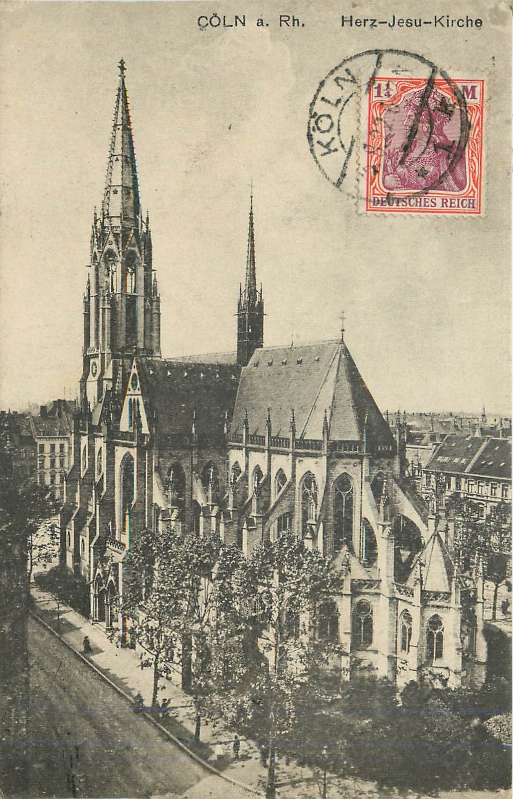 CPA Coln a Rh Herz Jesu Kirche 